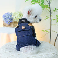 HKM-0086589 Punk Style Suspender Pants for Small and Medium Dogs with Traction Rope Buckle
