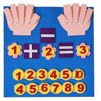 HKM-008659 Felt Finger Numbers Counting Board - Educational Toy for Early Math Learning