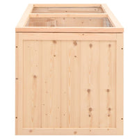 HKM-0089405 Wooden Hamster Cage 104 cm with Accessories for Small Pets - Solid Fir Wood Construction