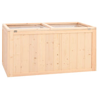 HKM-0089405 Wooden Hamster Cage 104 cm with Accessories for Small Pets - Solid Fir Wood Construction