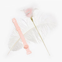 HKM-0089789 Bite-Resistant Cat Feather Toy with Tap Mechanism for All Ages