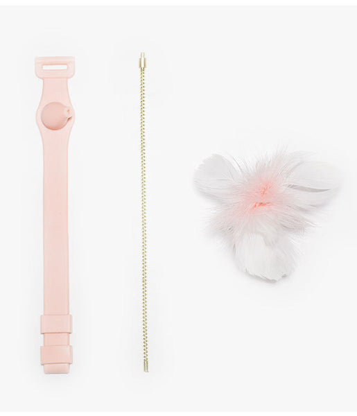 HKM-0089789 Bite-Resistant Cat Feather Toy with Tap Mechanism for All Ages