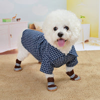 HKM-0090173 Casual Black Plaid Cat Shirt for Pets - Available in Multiple Sizes