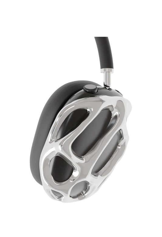 HKM-009043 3D Printed Semi-Transparent Hard Case for Apple AirPods Max - Resin Design