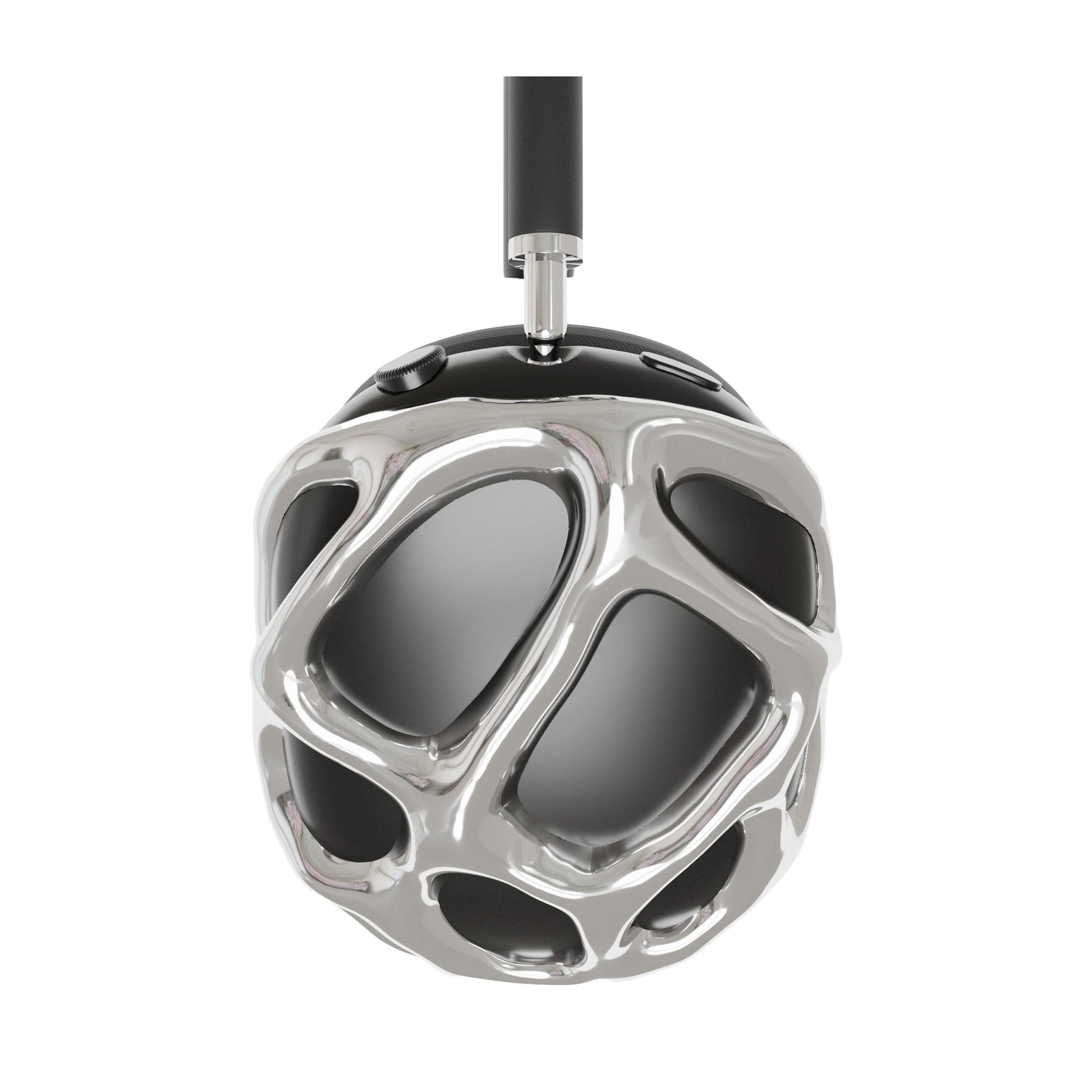 HKM-009043 3D Printed Semi-Transparent Hard Case for Apple AirPods Max - Resin Design
