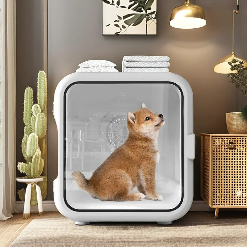 HKM-009107 Adjustable Speed Silent Automatic Pet Hair Dryer Box for Small to Medium Pets