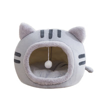 HKM-0091837 Warm Semi-Enclosed Cat Litter in Pink, Grey, or Coffee - Available in Multiple Sizes