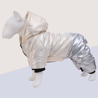 HKM-0092221 Waterproof Windproof Cotton-Padded Dog Coat in Green, Pink, and White - Sizes S to 3XL