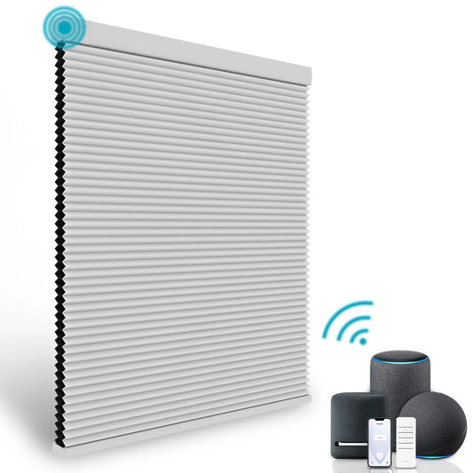 HKM-009427 Automatic Electric Blackout Honeycomb Cellular Cordless Pleated Window Blinds