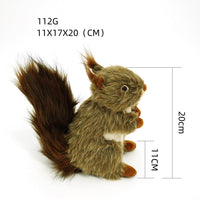 HKM-0095165 Squeaky Plush Squirrel Toy for Dogs and Cats - Interactive Chewing Toy for Aggressive Chewers