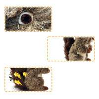 HKM-0095165 Squeaky Plush Squirrel Toy for Dogs and Cats - Interactive Chewing Toy for Aggressive Chewers