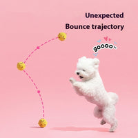 HKM-0096189 Interactive Spherical Dog Toy for Teeth Cleaning and Fun Playtime