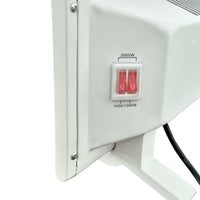 HKM-009619 2000W Electric Baseboard Heater with Adjustable Thermostat and Overheat Protection for Home and Office