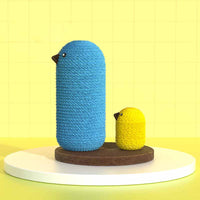 HKM-0096829 Sisal Mushroom House Cat Climbing Frame with Colorful Design, 38x38x28CM