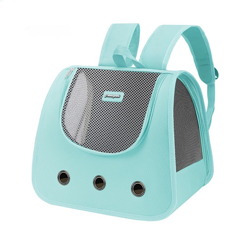 HKM-0097213 Large Capacity Medium Hard Oxford Pet Cat Backpack in Solid Colors