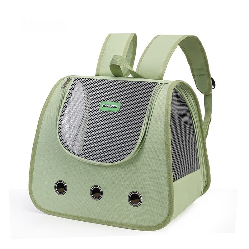 HKM-0097213 Large Capacity Medium Hard Oxford Pet Cat Backpack in Solid Colors