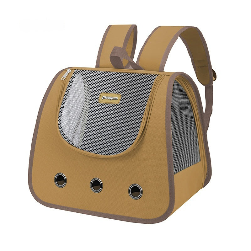 HKM-0097213 Large Capacity Medium Hard Oxford Pet Cat Backpack in Solid Colors