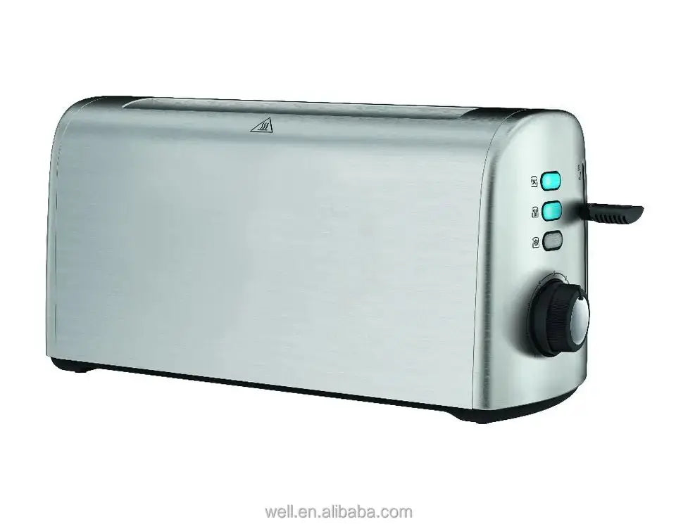 HKM-009747 4-Slice Long Slot Toaster in Brushed Stainless Steel