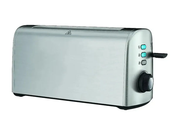 HKM-009747 4-Slice Long Slot Toaster in Brushed Stainless Steel