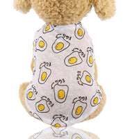 HKM-0097725 Lightweight Casual Summer Clothing for Small Dogs - Breathable Fabric & Comfortable Fit