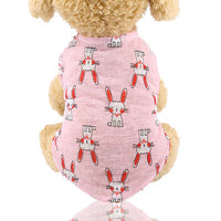 HKM-0097725 Lightweight Casual Summer Clothing for Small Dogs - Breathable Fabric & Comfortable Fit