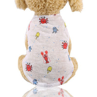 HKM-0097725 Lightweight Casual Summer Clothing for Small Dogs - Breathable Fabric & Comfortable Fit