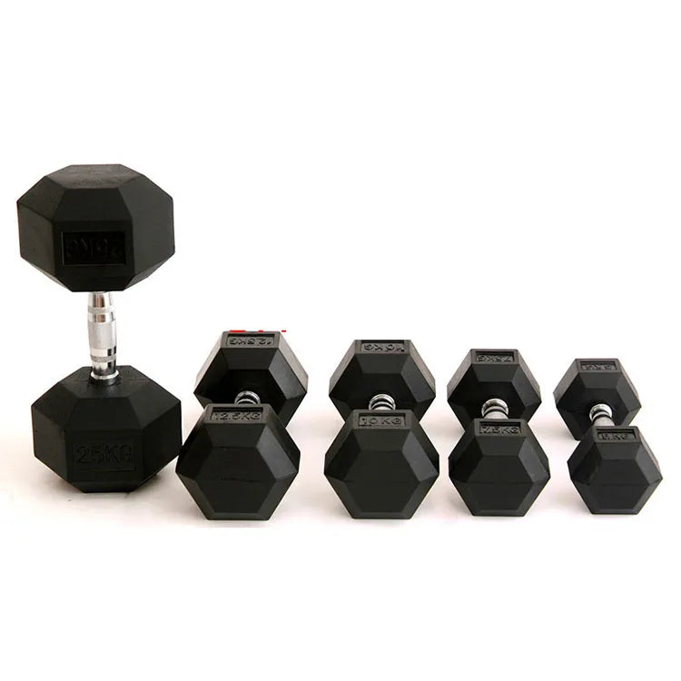 HKM-009875 20kg Steel Hex Dumbbells for Strength Training and Bodybuilding