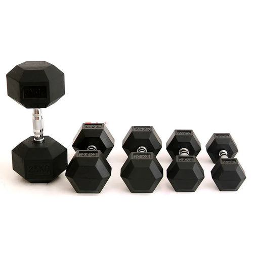 HKM-009875 20kg Steel Hex Dumbbells for Strength Training and Bodybuilding