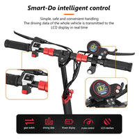 HKM-009875 800W Folding Electric Scooter - Max Speed 45km/h, Range 35-60KM, Full Suspension, Waterproof, Lightweight Aluminum Alloy