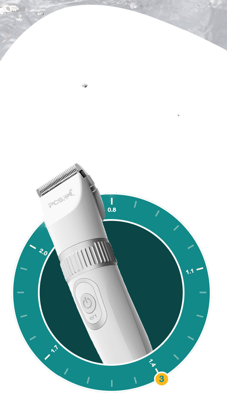 HKM-0099133 Pet Electric Shaving Device for Cats and Dogs with Adjustable Ceramic Blades and Limit Combs