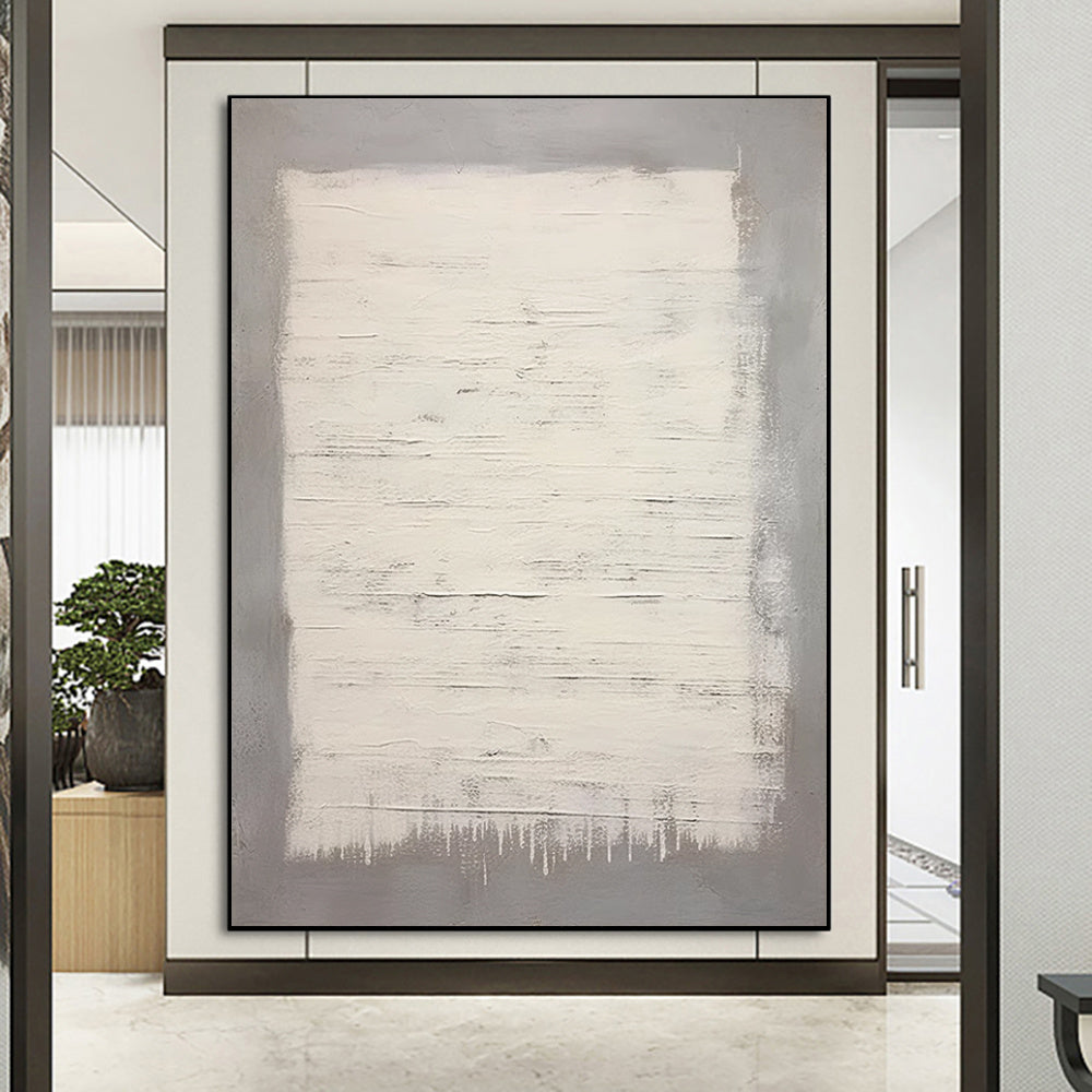 HKM-009939 Handmade Oil Painting Canvas Wall Art - Modern Abstract Wabi-Sabi Style for Home Décor