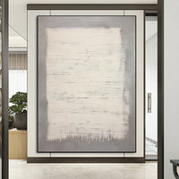 HKM-009939 Handmade Oil Painting Canvas Wall Art - Modern Abstract Wabi-Sabi Style for Home Décor