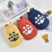 HKM-0099901 Reversible Casual Dog Jacket in Blue, Yellow, and Orange - available in Sizes XS to 8L