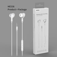 HKM-010003 High-Fidelity In-Ear Gaming Earbuds with Microphone and Volume Control for iPhone - 3.5mm Wired Connection