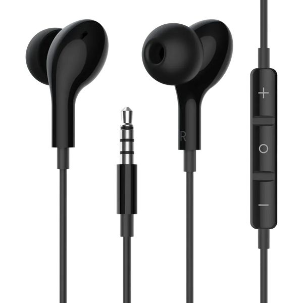 HKM-010003 High-Fidelity In-Ear Gaming Earbuds with Microphone and Volume Control for iPhone - 3.5mm Wired Connection