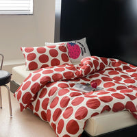 HKM-010003 Polka Dot Cotton Bed Sheet Set in Multiple Sizes
