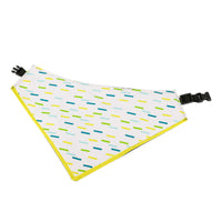 HKM-0100925 Waterproof Cartoon Triangle Scarf for Dogs - Three-Layer Polyester Design in Various Colors