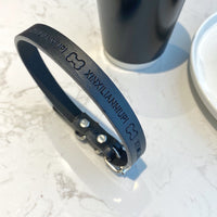 HKM-0101309 Cute Printed Leather Dog Collar, Firm Anti-Bite Design for Small to Large Dogs, Universal Fit in All Seasons