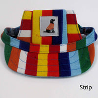 HKM-0101693 Spring and Summer Pet Sun Hat for Dogs and Cats - Adjustable Baseball Cap in Various Colors and Sizes
