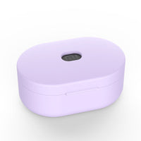 HKM-010195 Silicone Protective Cover for Bluetooth Headset - Simple Solid Color Design, 64*42*30mm, 1.2mm Thickness