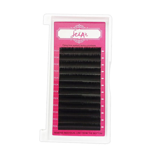 HKM-010387 Handmade Soft Silk Fiber False Eyelashes - Natural Length 8-12MM with Multiple Curl Options