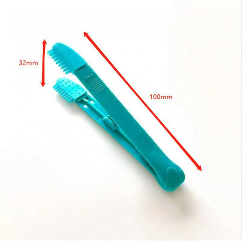 HKM-0104893 Cat Eye Brush for Grooming, Available in Blue and Pink, Ideal for Weddings, Holidays and Gift Giving