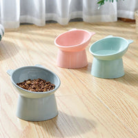 HKM-0105277 Elevated Anti Vomiting Cat Bowl with Non-Slip Base for Comfortable Feeding