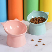 HKM-0105277 Elevated Anti Vomiting Cat Bowl with Non-Slip Base for Comfortable Feeding