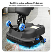 HKM-010579 Wireless Industrial Floor Scrubber and Sweeper Cleaning Machine