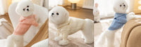HKM-0107069 Striped Knitted Dog Cardigan Sweater in Various Colors and Patterns