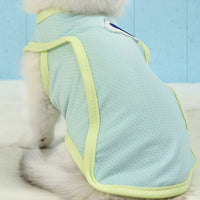 HKM-0108349 Pet Anti-Lint Summer Vest in Grass Green and Taro Purple for Cats - Lightweight & Comfortable