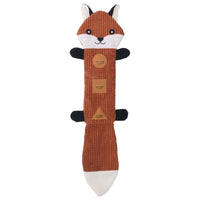HKM-0108733 Durable Bite-Resistant Plush Dog Toy with Squeaker and Treat Pockets for Puppies