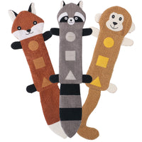 HKM-0108733 Durable Bite-Resistant Plush Dog Toy with Squeaker and Treat Pockets for Puppies