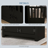 HKM-0109245 Dog Food Storage Cabinet with Bowls and Raised Feeding Station for Large Dogs